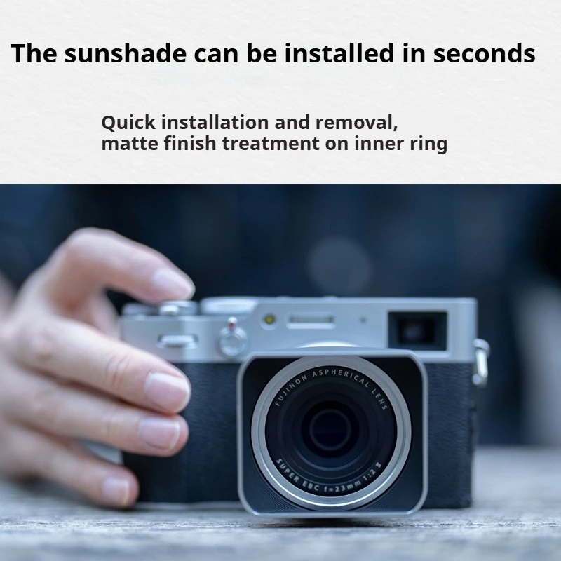 NiSi UHD UV Filter Kit For Fujifilm X100 Series Camera With Light Shield Lens Cover Quick Install Simple Style For Photography