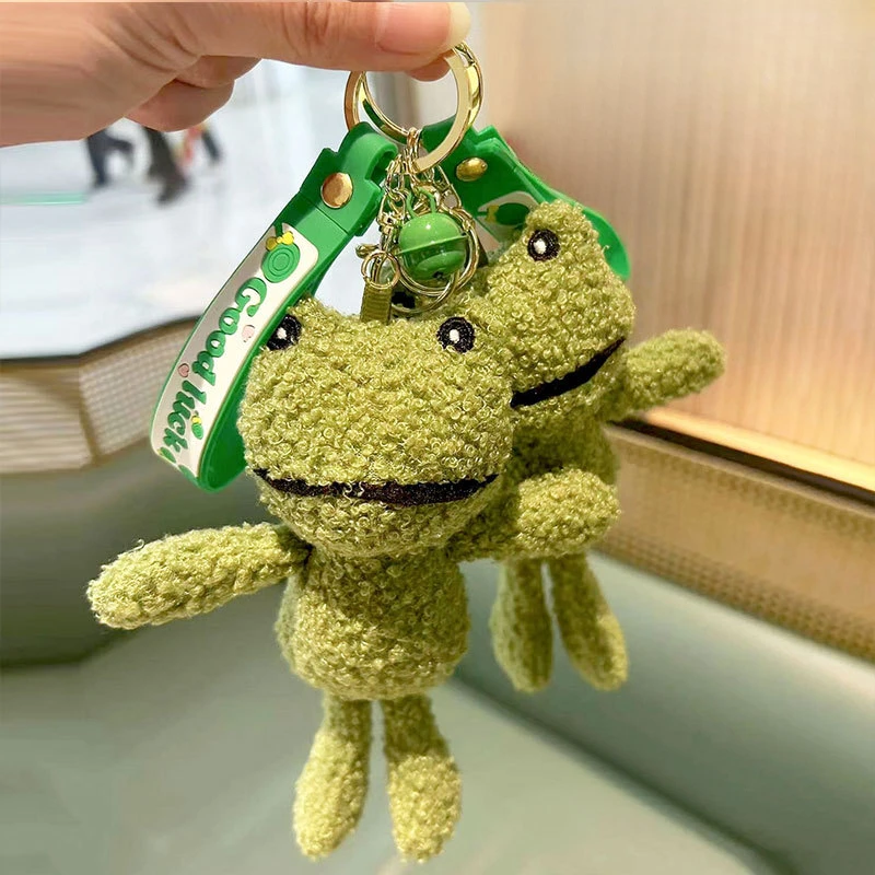 Creative Toy Keychain Decoration Kindergarten Gift Giveaway Teacher Student Award Frog Doll Keychain Plush Pendant Doll