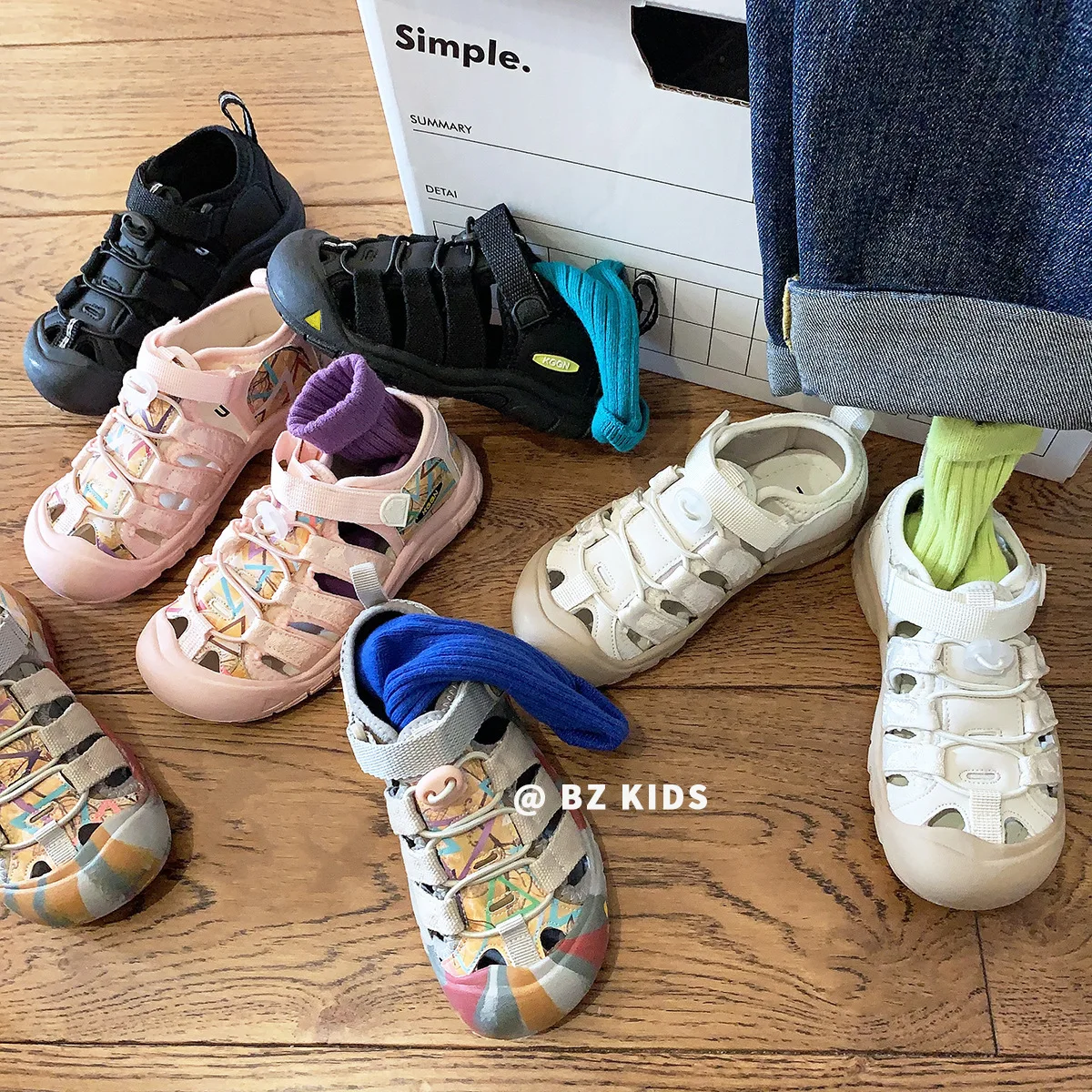 

Summer Children's Sandals Closed-toe Anti-collision Boys' Sports Sandals Outdoor Girls' Soft Soled Casual Beach Shoes Ages 3-12