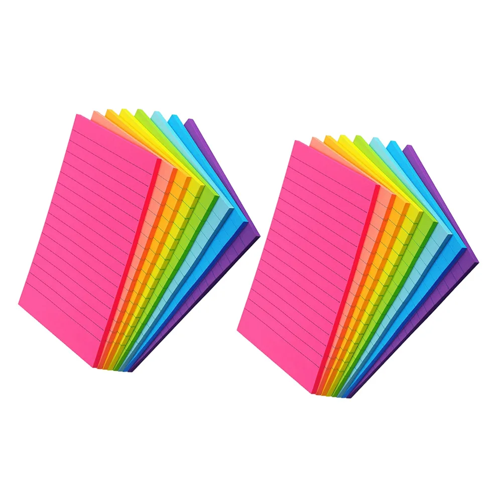 

16 Books Memo Stickers Portable Self-Adhesive Note Pads Small Colored Writing Pads Office School Sticky Tabs Practical Memo