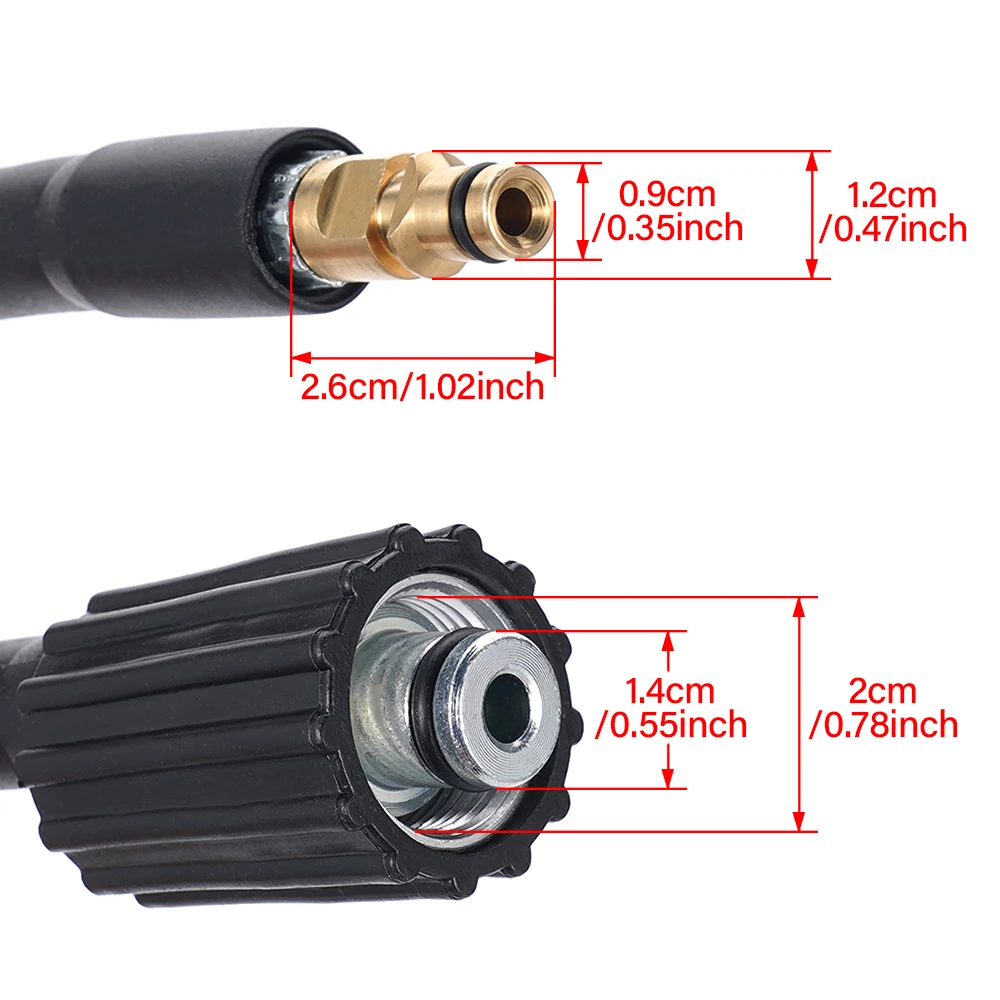 6/8/10/15-meter high-pressure cleaning hose for car washing pipeline cleaning Karcher K2 K3 K4  K5 garden cleaning vehicle tools