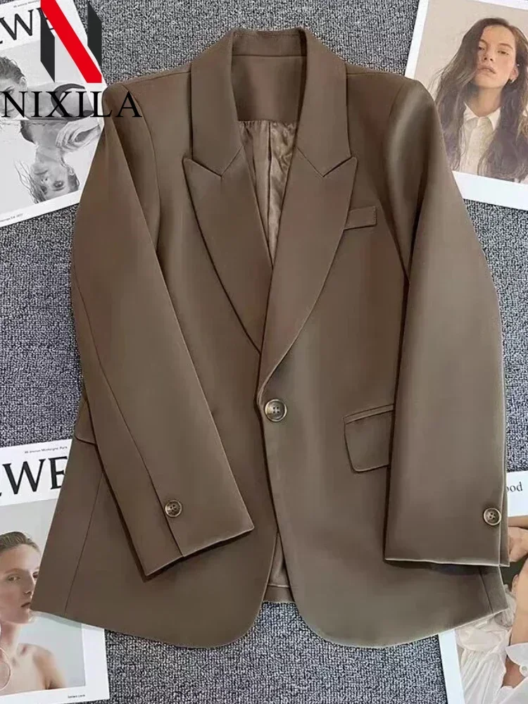 New Spring Autumn Blazer for Women Korean Casual Women's Jacket Fashion Luxury Female Coats Splice Elegant Office Lady Clothes