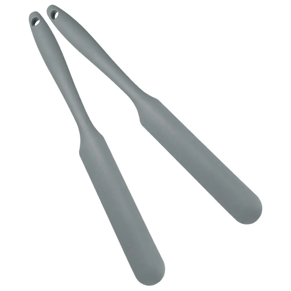 2Pcs Silicone Scraper Ergonomic Soft Flexible Baking Spatula for Spreading Smoothing Stirring Scraping Cake Batter Jam Butter