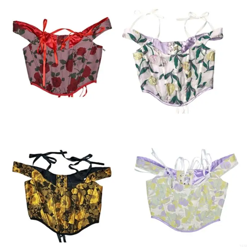 

Y5jd масляная живопись Печать Рыба Бюстюра Корсет с дышащей тканью для женщин ежедневно и особого случая