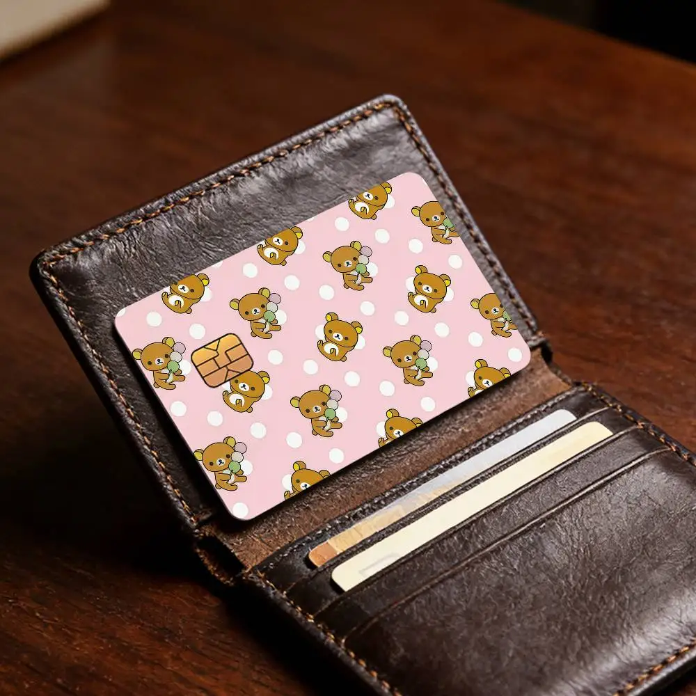 Niedlicher Cartoon R-Rilakkuma Bestseller Deko Exquisiter Kartenaufkleber für Debit- und Kreditkarten Skin-Cover Geschenk für Studenten – Detail 6