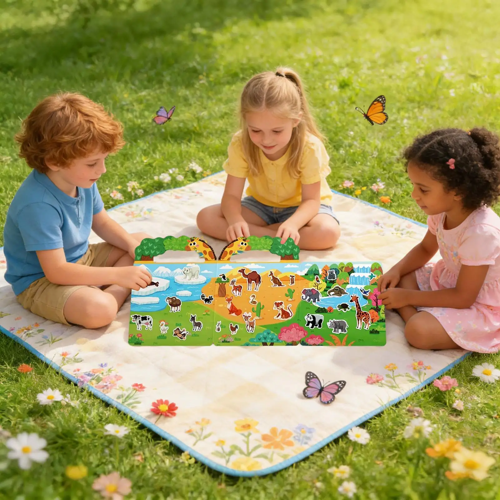 Sticker Book For Kids Quiet Toy Workbook Game Sticker Activity Book For 0-3 Years Old Boys Girls Youth Home Travel School