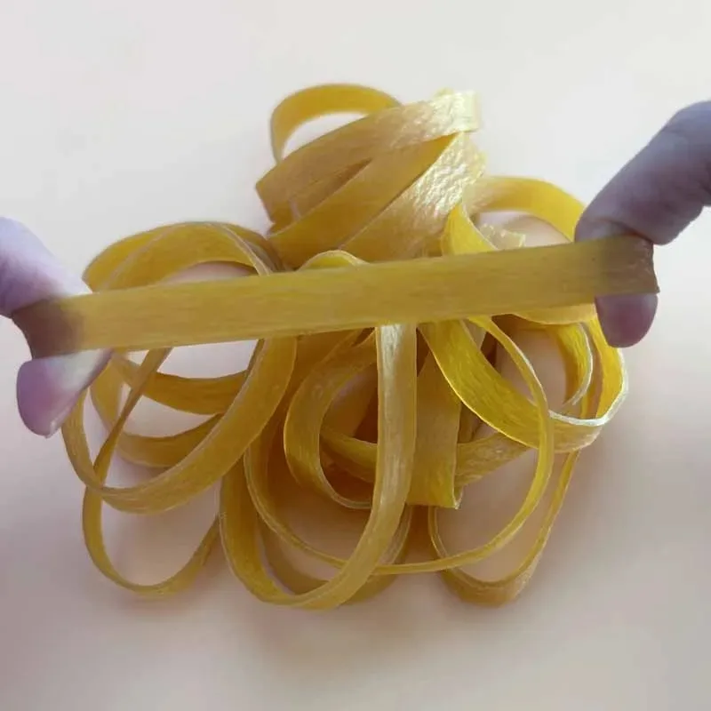 40Pcs Large Size 6CM/2.4inch Rubber Band Yellow Elastic Rubber Bands Home Kitchen School Office Rubber Ring Packing Supplies