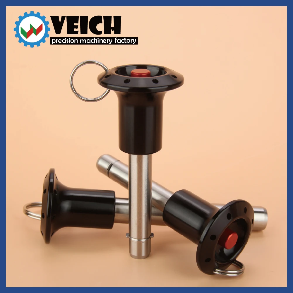 Veich Stainless Steel Pin Double Sided Shearing Force Safety Push Button Quick Release Pin