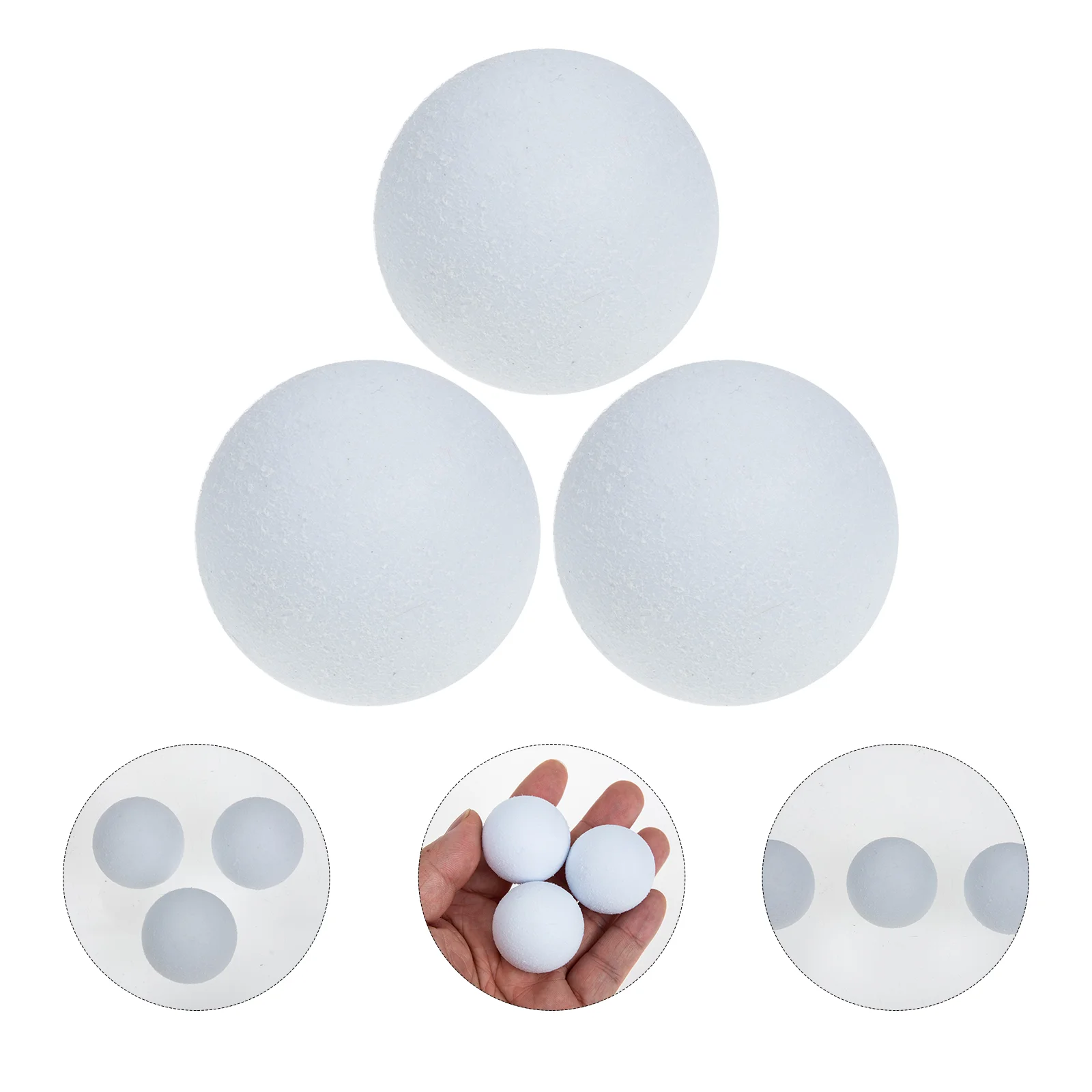 

3 Pcs Table Soccer Foosball Replacement Balls Replaceable Mini Substitute Accessory Abs Football Accessories