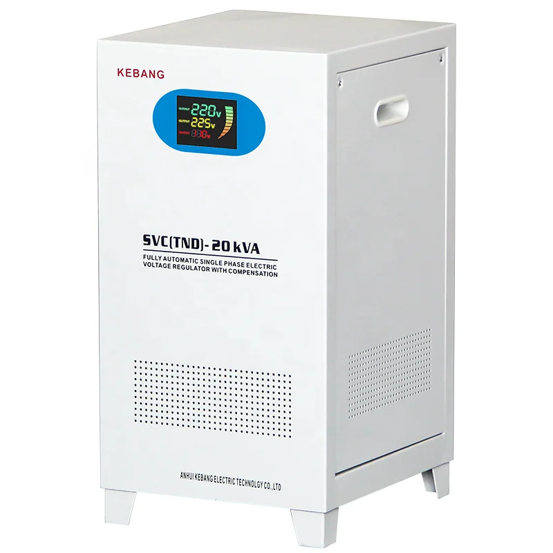 TND 30kva Single Phase Servo Intelligent Ac 60 Amp Voltage Regulator