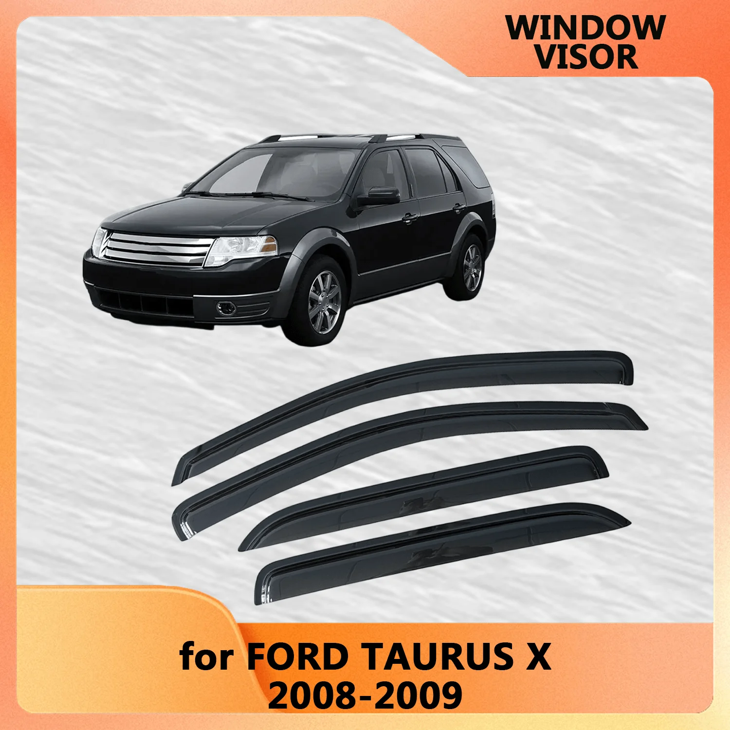 

Оконный козырек для FORD TAURUS X 2008-2009, ветровые дефлекторы, защита от дождя, дверной козырек, вентиляционные шторы, внешние детали вентилятора