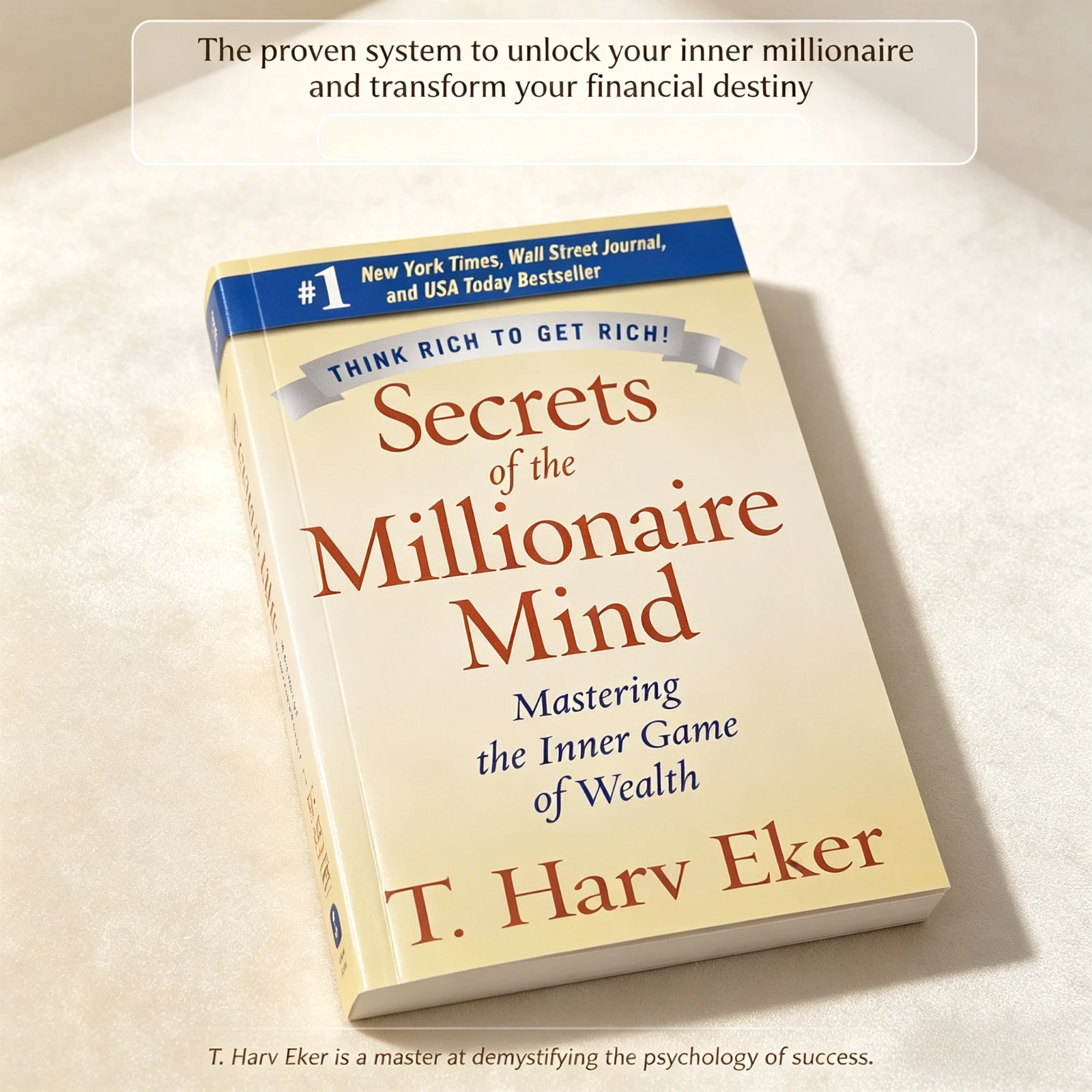 Secretos de la mentalidad del millonario de T. Harv Eker, libro de autoayuda sobre mentalidad de la riqueza y finanzas personales