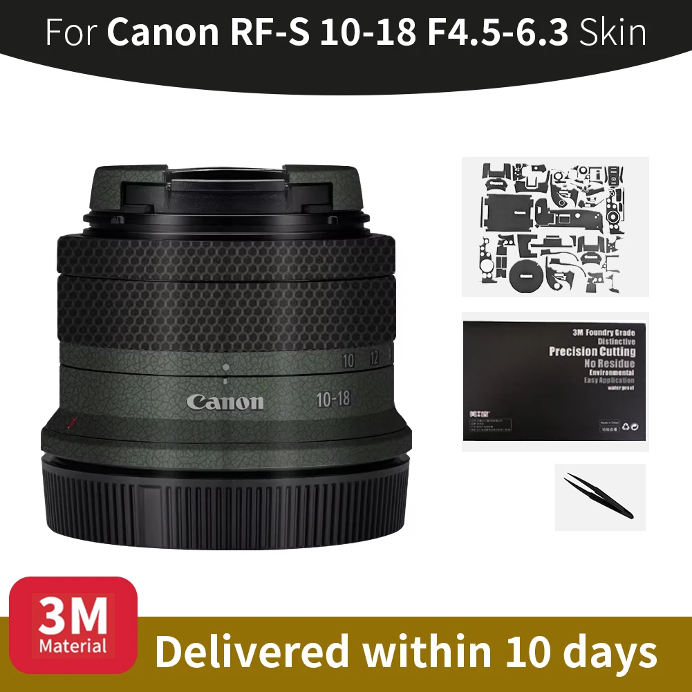 

Для Canon RF 10-18 мм кожа Canon RF-S 10-18 мм F4.5-6.3 IS STM кожух объектива камеры против царапин наклейка на объектив камеры защитная пленка