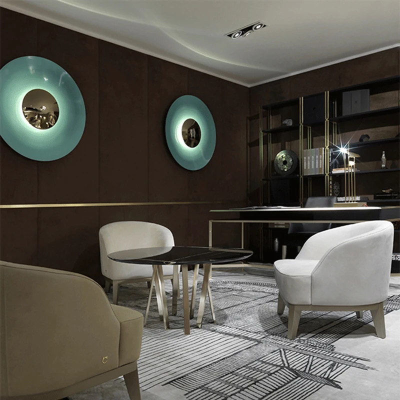 Round LED Wall Lamp Modern Nordic Wall Lights sconces Indoor Lighting Room Decor Living Room Bedroom Bedside Light Fixture