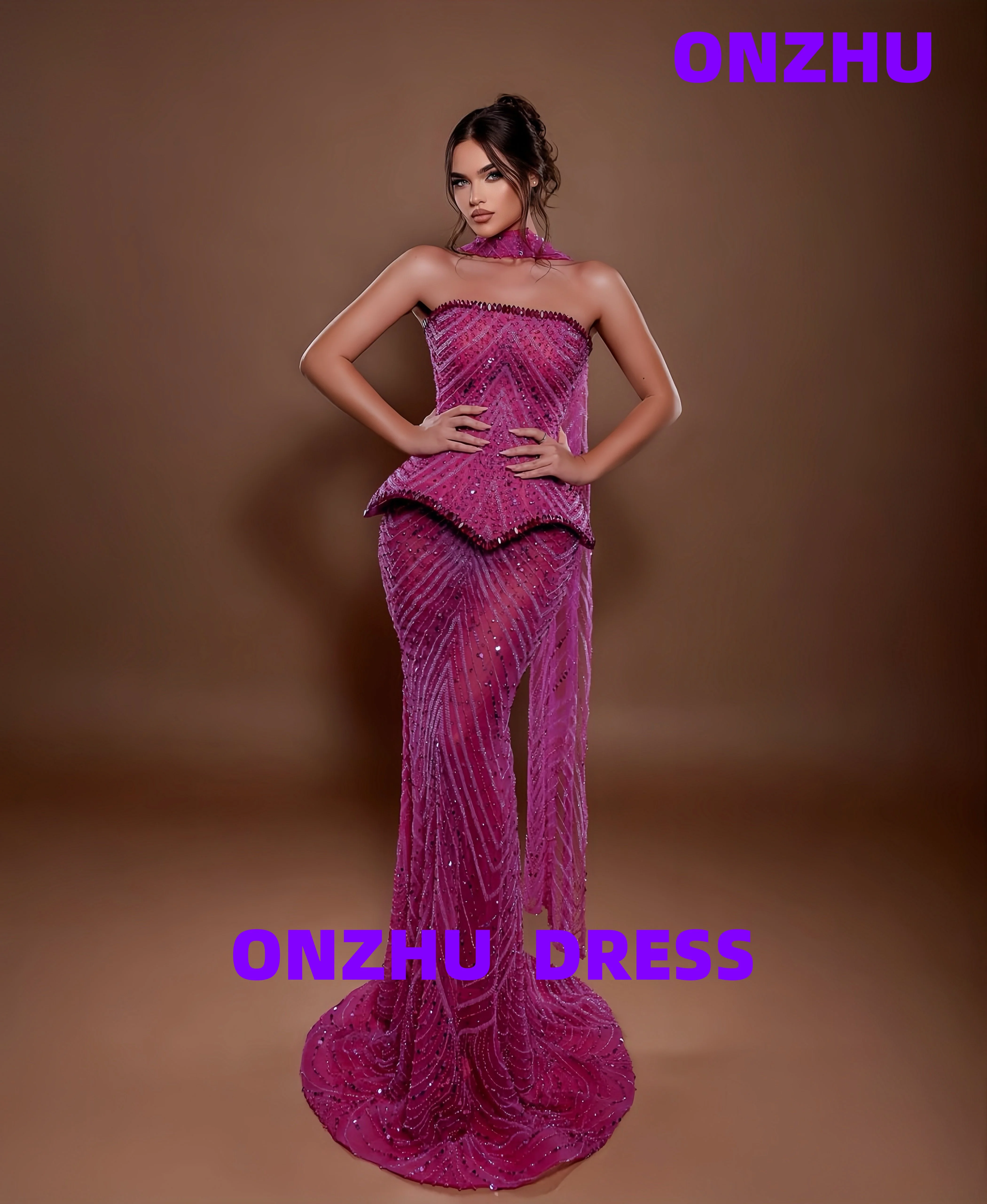 

Сексуальное роскошное вечернее платье без бретелек без рукавов с русалкой amanda's novias, женское вечернее платье