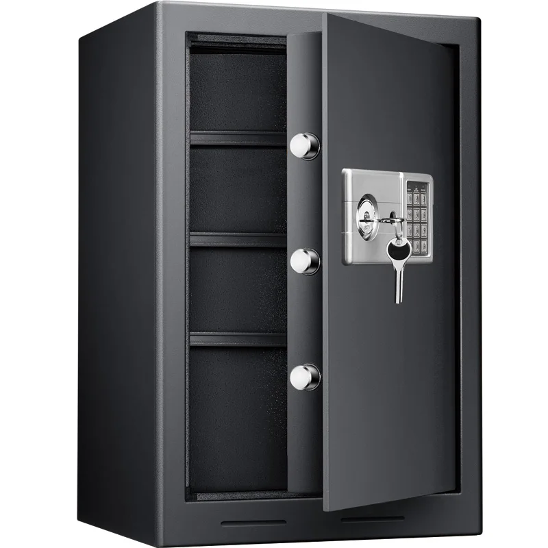 *Safe, office file with key, large space height 60cm electronic password, large safe, household all-steel