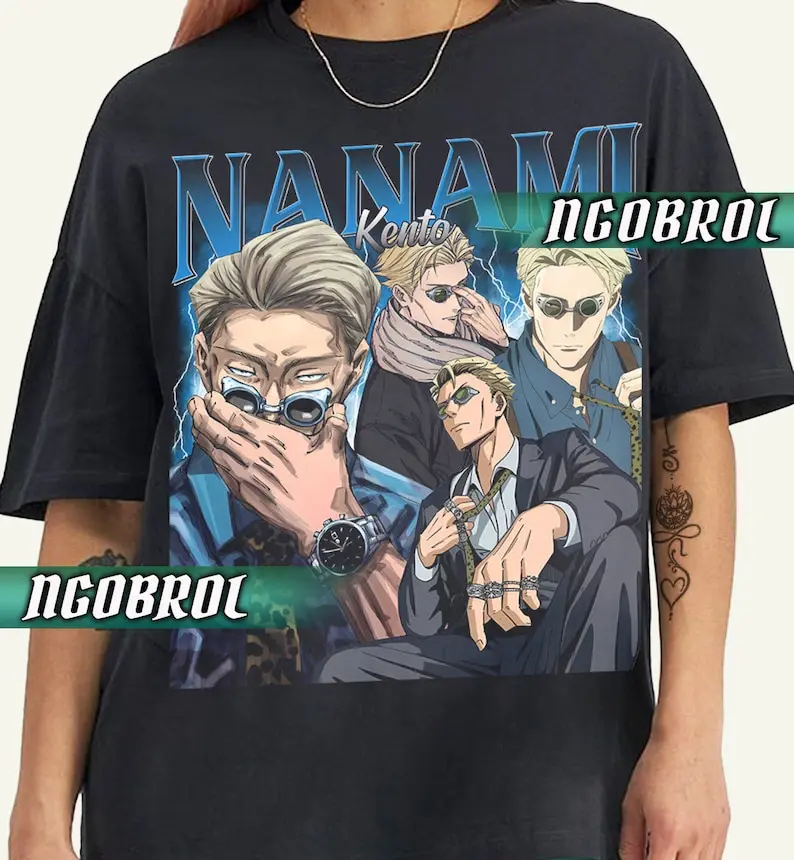 Limited Kento Nanami T Shirt  Vintage Retro Anime  90s Anime Manga Shirt Gift For Otaku - Unisex T Shirt
