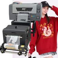 A3 procolored DTF printer 2 xp600 printhead cmyk white ink 30cm DTF transfer pet film printer with powder shaker machine