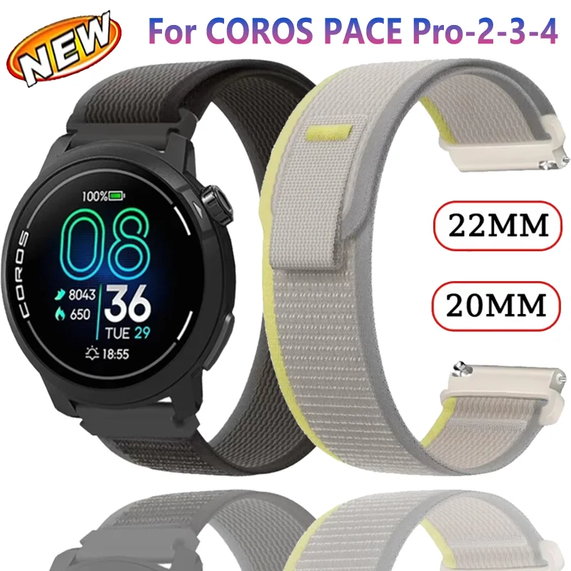 20 mm 22 mm Trail-Nylonarmband für COROS APEX 4 42 mm-2/PACE Pro-4-3-2, verstellbares Ersatzarmband Suunto Vertical 2/Run/Race 2