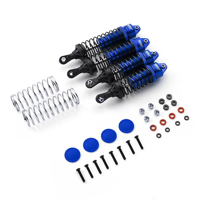 

RCGOFOLLOW Aluminum Alloy Smooth Front Rear Shock Absorber Wear-resistant Rc Front Rear Shock Absorber For 1/10 Traxxas