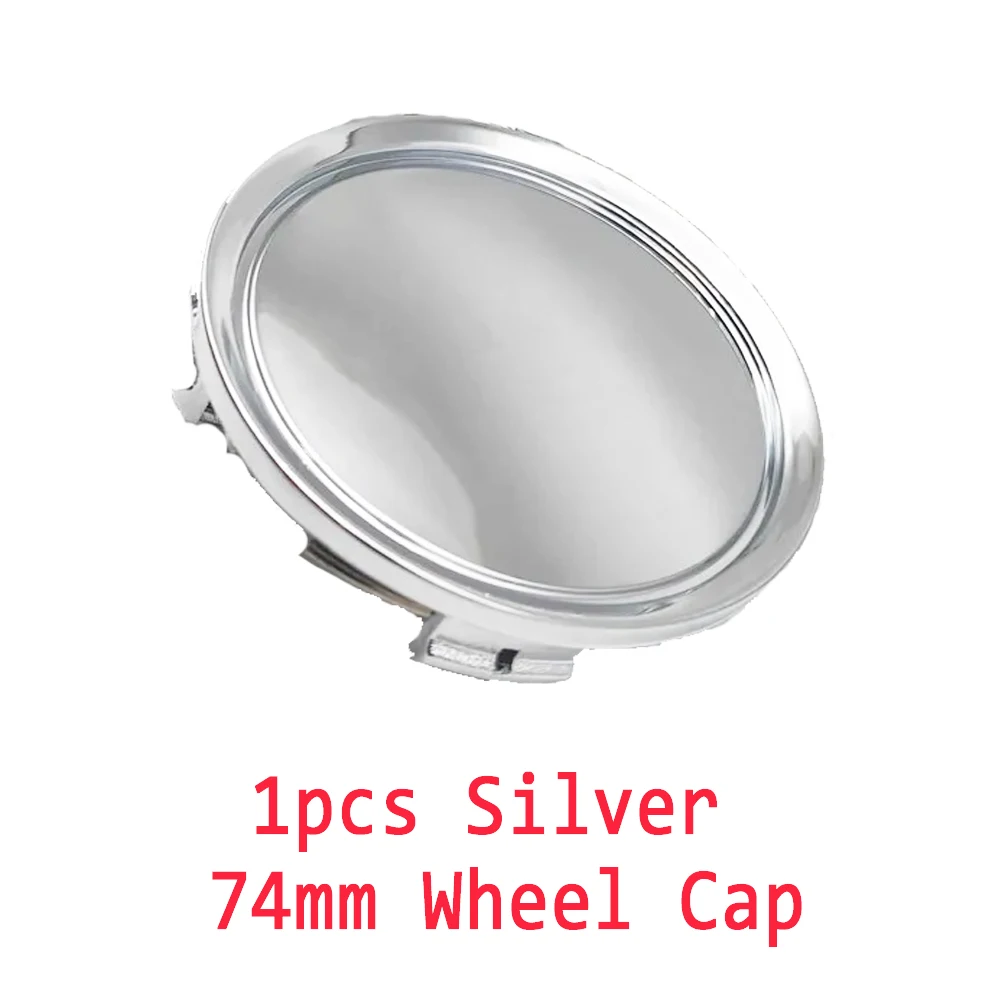 1pcs No Logo 74mm Wheel Cap For Mercedes-Benz Wheel Center Caps Hub Caps Fit 65mm Emblem Sticker Black Silver