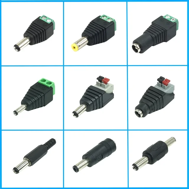 5 sztuk/partia złącze DC złącze DC bezspawalnicze złącze DC złącze DC do monitorowania złącze zasilania DC do terminala 5,5x2,1mm