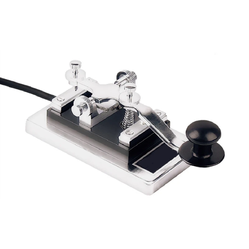 

1Set Radio Hobbyist Exerciser Moores Electric Key Shortwave Radio Multi-Function Silver 4K Heavy Duty