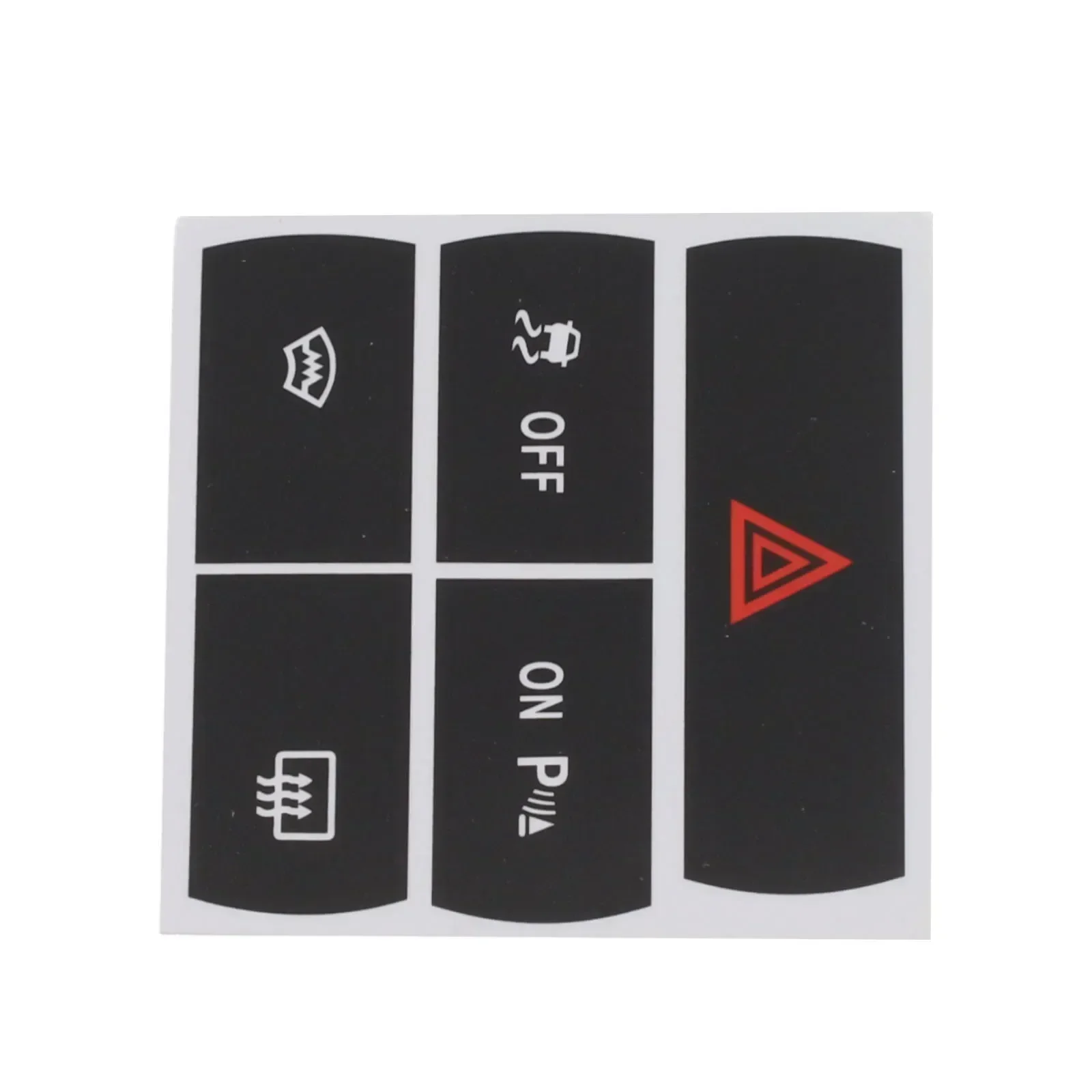 Double Flash Repair Switch Button Sticker Button Repair Decal Sticker Stickers To Repair The Hazard Button Defroster