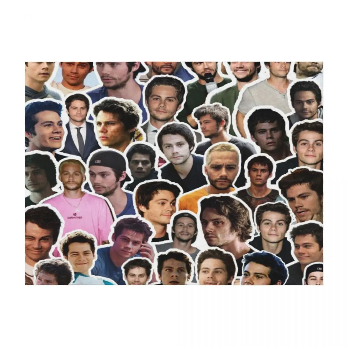 

Dylan Obrien Collage Throw Blanket Polar Moving for sofa Blankets For Baby Blankets