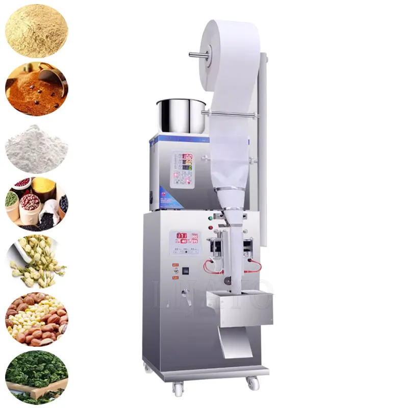 

Multi-Function Automatic Pouch Food Grain Granule Spice Sachet Back Seal Powder Weighing Packing Filling Machine