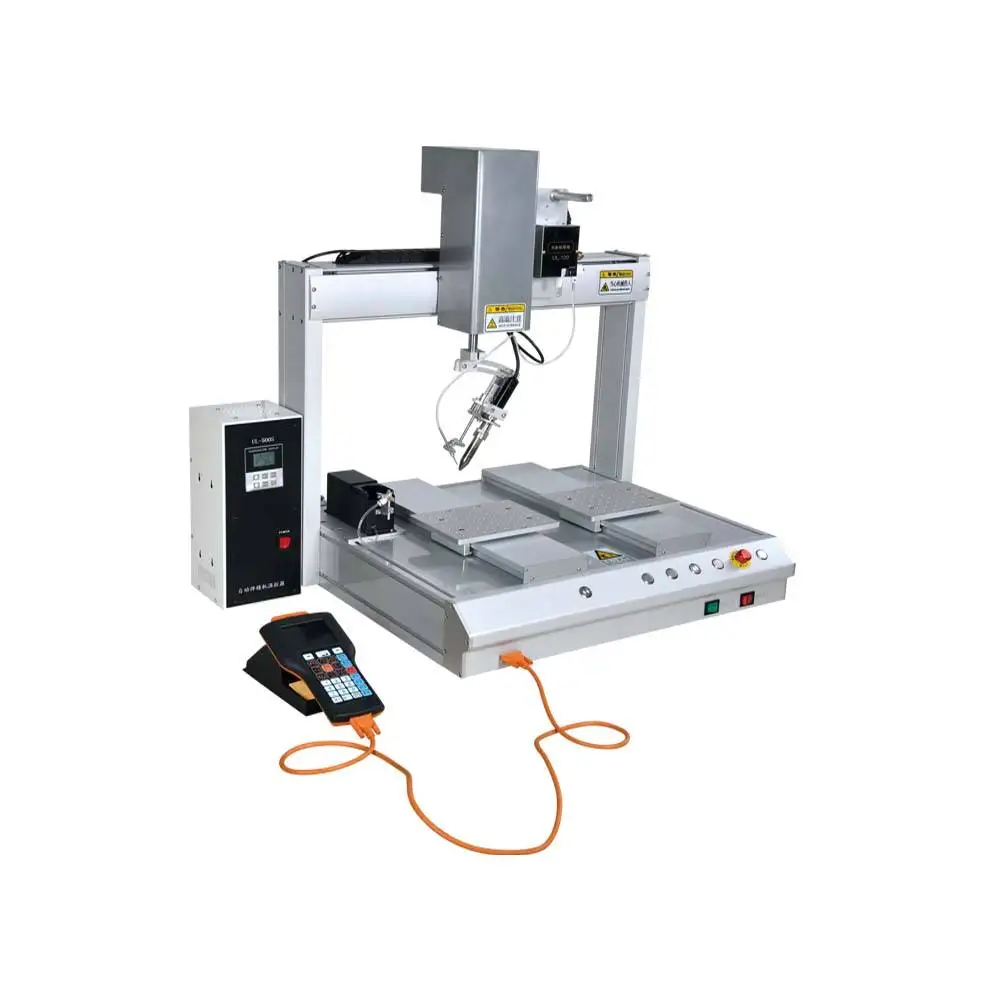 High Speed Automatic PCB Soldering Machine 4-axis Tin Soldering Robot Machine for Soldering Disinfection Lamp