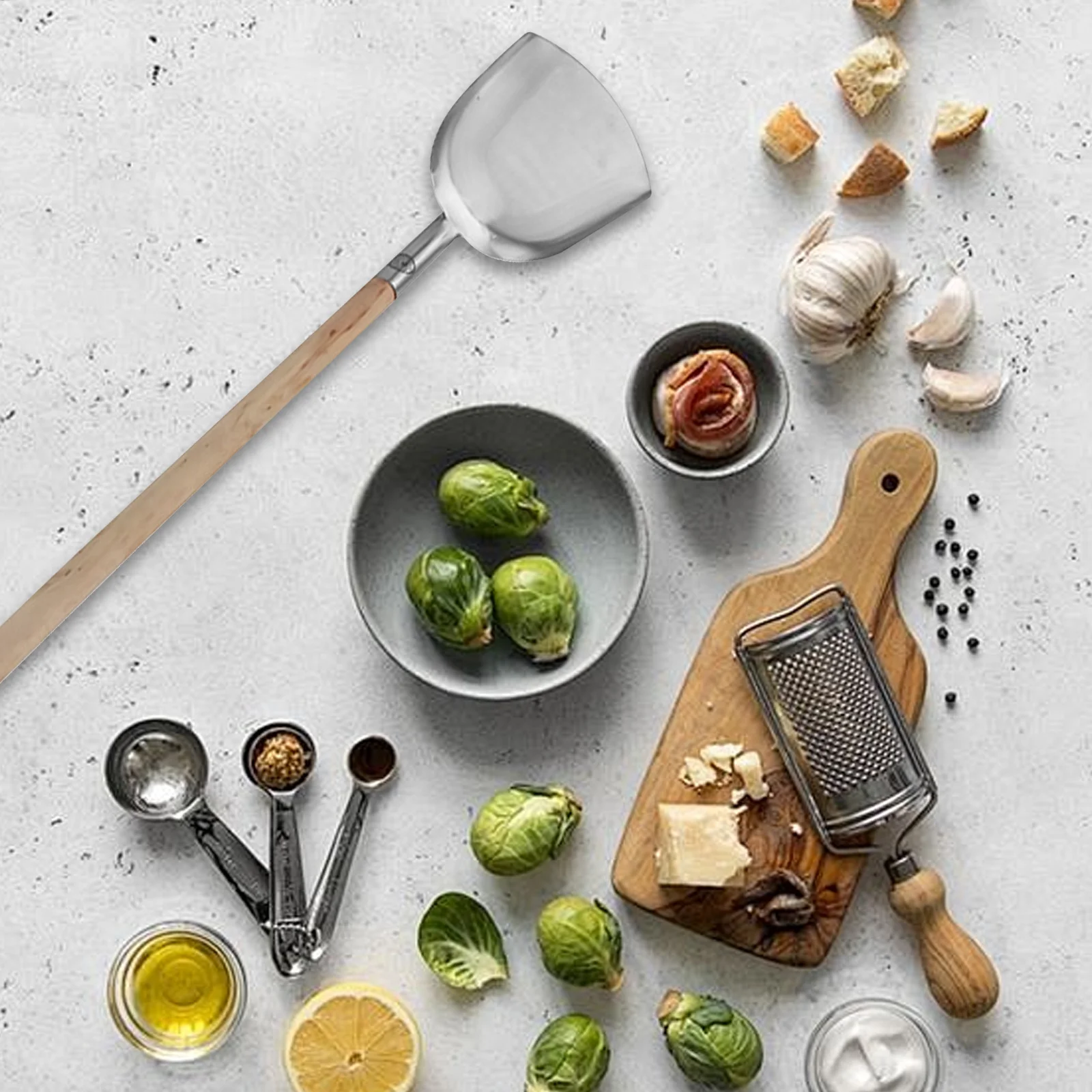 

Wooden Pan Replacement For 3Cm Aperture Detachable Spatula Kitchen Utensil Grip Frying Pan Handle Wood Replacement Handle