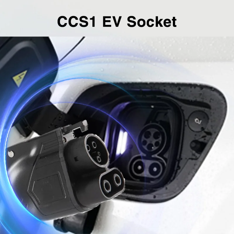 200A COMBO 1 CCS 1 SAE J1772 EV Charger Connector CCS1 socket EVSE DC Fast charging  Type 1 SOCKET for Electric car accessories