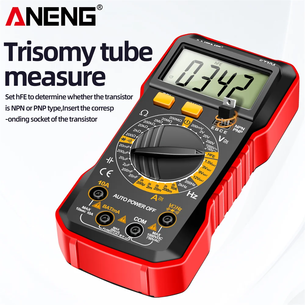 ANENG SZ304 Digital Multimeter AC/DC Voltmeter Ammeter Non-contact Voltage Detector Electric Current Tester Hz Diode Capacitor