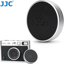 JJC Retro Leather Lens Cap For Fujifilm Instax Mini EVO Camera Lens Cover Anti-Scratches Aluminum Mini Evo Lens Cap Accessories