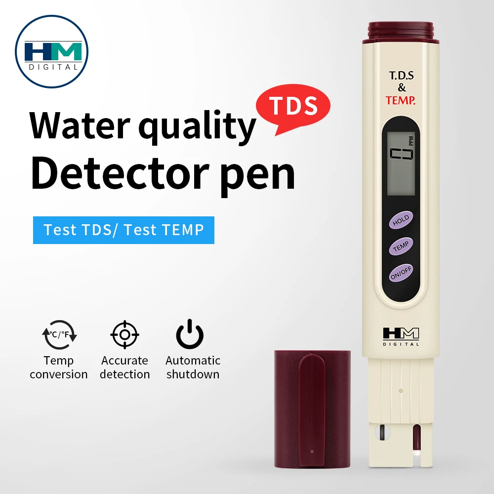 Portable TDS Meter Water Quality Tester TDS Temp Testing Pen Drinking Water Filter Test Measuring For Aquarium Pool Hydroponics