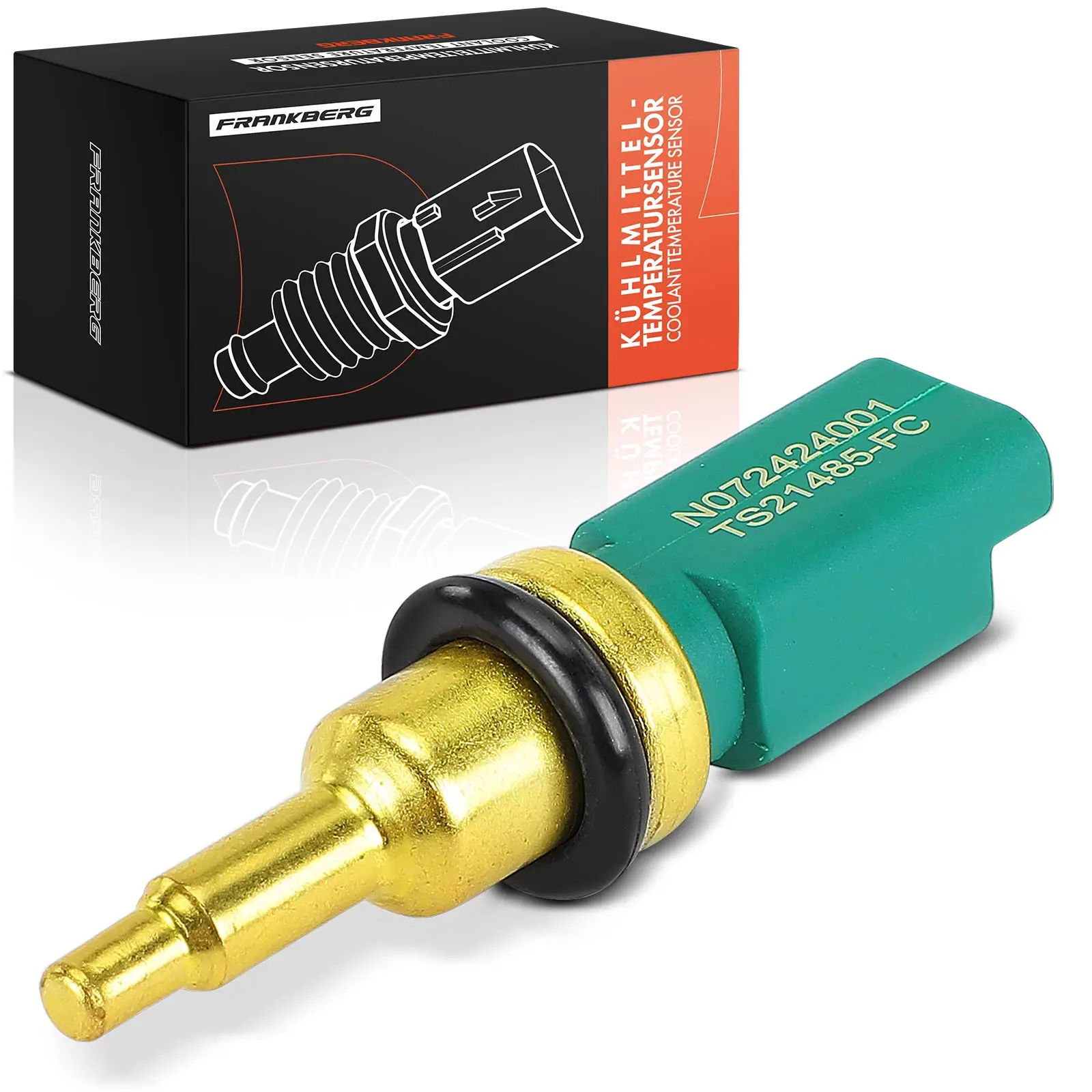 Frankberg 1x Sensor Koelvloeistoftemperatuur voor Citroën C3 C4 DS3 DS4 Peugeot 207 208 308 3008 9810048680 3648843 73399 0905477