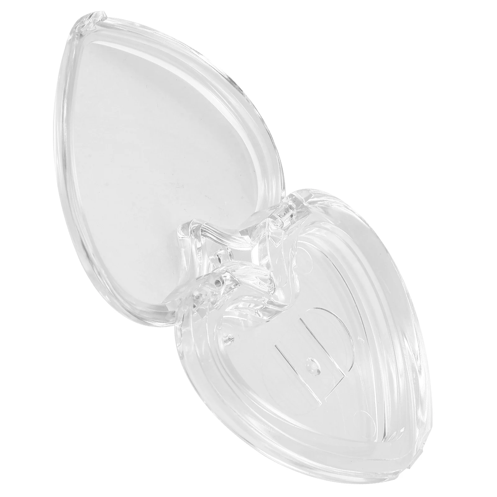 Étui Compact en poudre vide en forme de cœur, conteneur transparent pour surligneur de Blush, porte-maquillage, plateau de fard à paupières, poêle à fard à joues, Mini ample