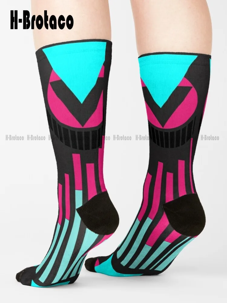 Neo Tokyo Inspired Socks Baseball Socks Custom Gift Harajuku Street Skateboard Socks Teen Youth Socks 360° Digital Print Casual