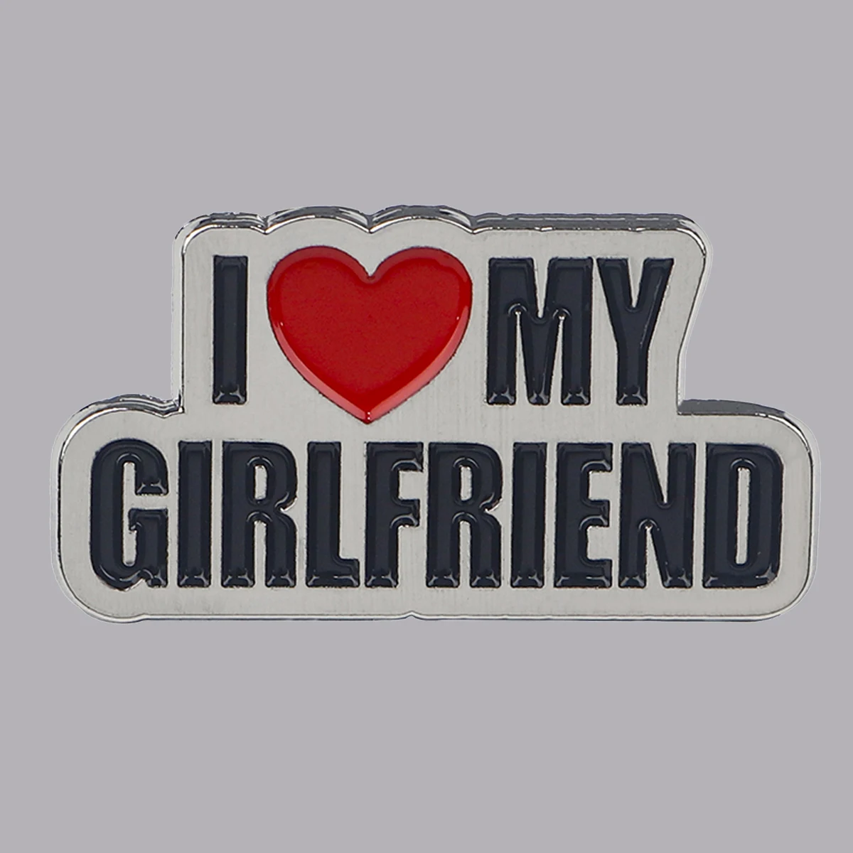 I LOVE MY GIRLFRIEND Enamel Pin Brooches for Women Hat Lapel Pins Badges on Backpack Clothes Accessories Fashion Jewelry Gifts