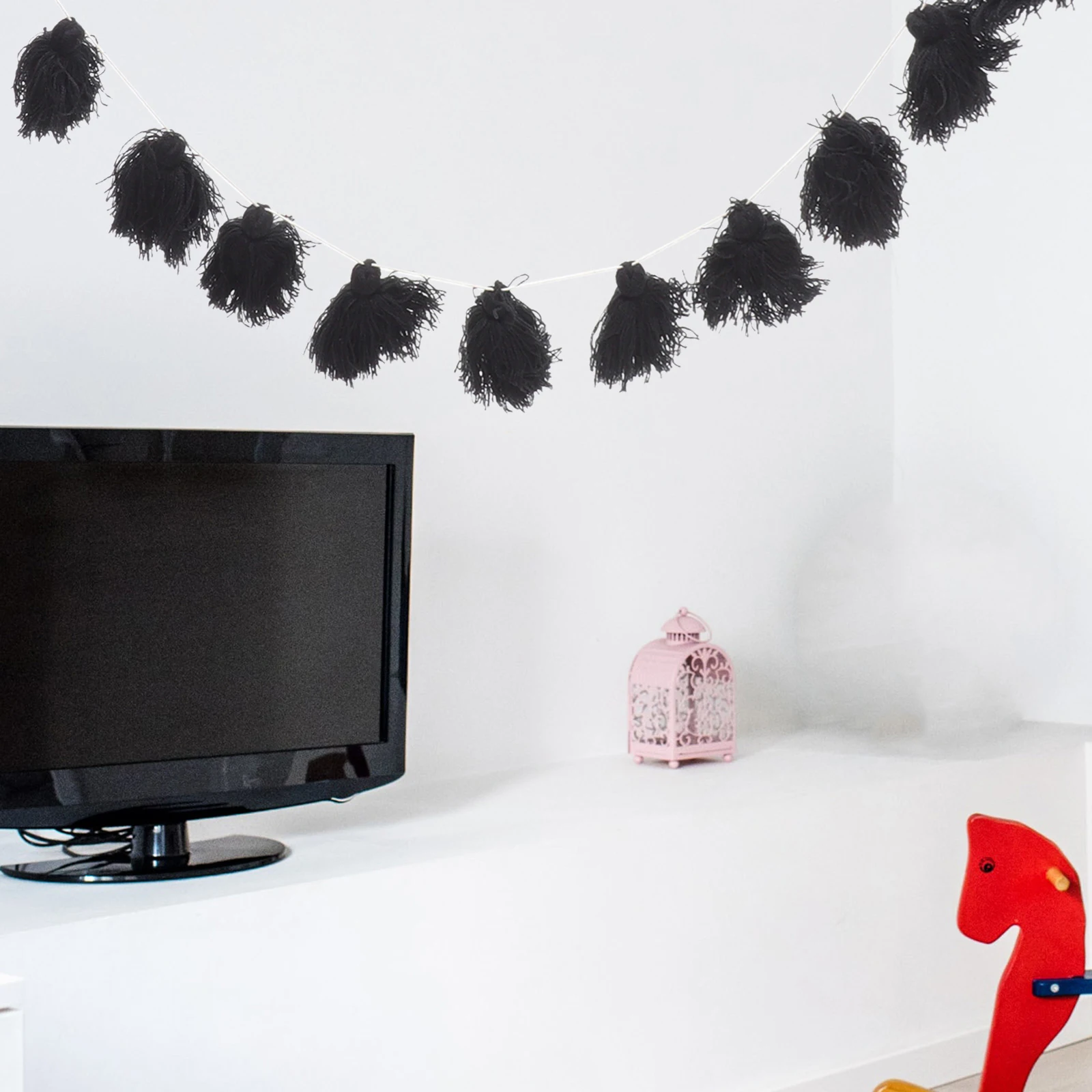 

Tassel Tapestry Wall Hanging Decor Hand Woven Bohemian Home Yarn Craft Kids Room Adornment Multipurpose Pendant Bedroom Living