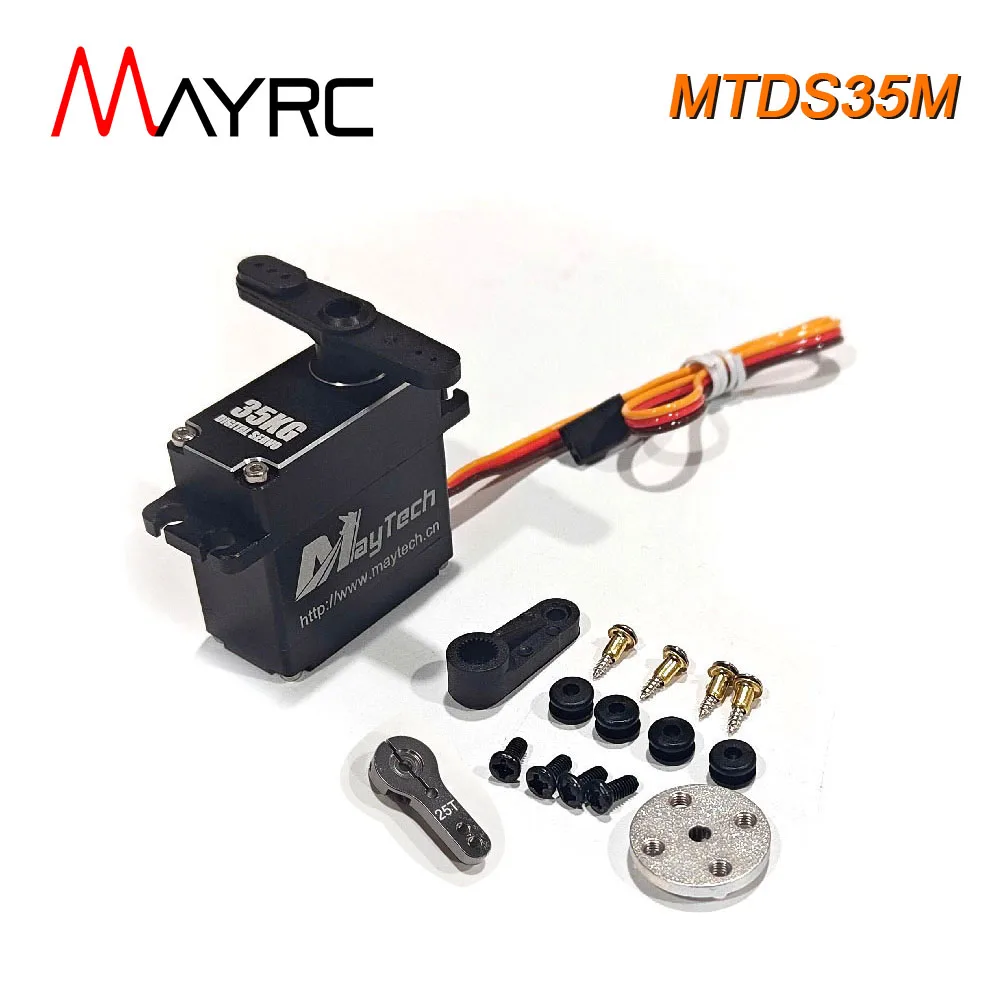 MAYRC 0.07sec/60 Degree at 8.V Digital Servo Motor 35kg/CM High Speeed Metal Gear for Off-Road Car Truck Robot Mechanical Arms