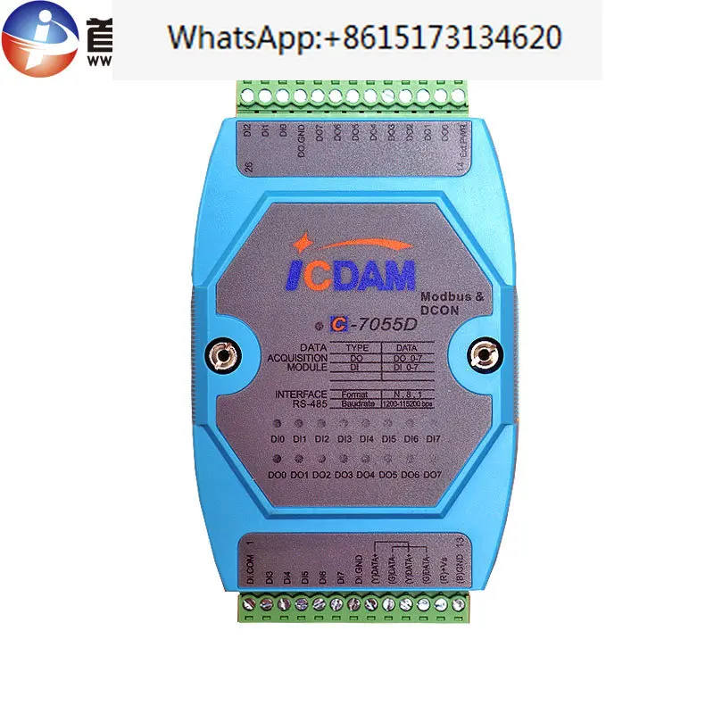 C-7055/4055 8-way switch input and 8-way switch output module compatible with Hongge Advantech