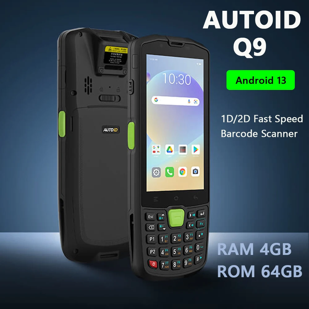 Seuic AUTOID Q9 2D Handheld Terminal Android 13 GMS Intelligent PDA with Bluetooth GPS WiFi Barcode Scanner
