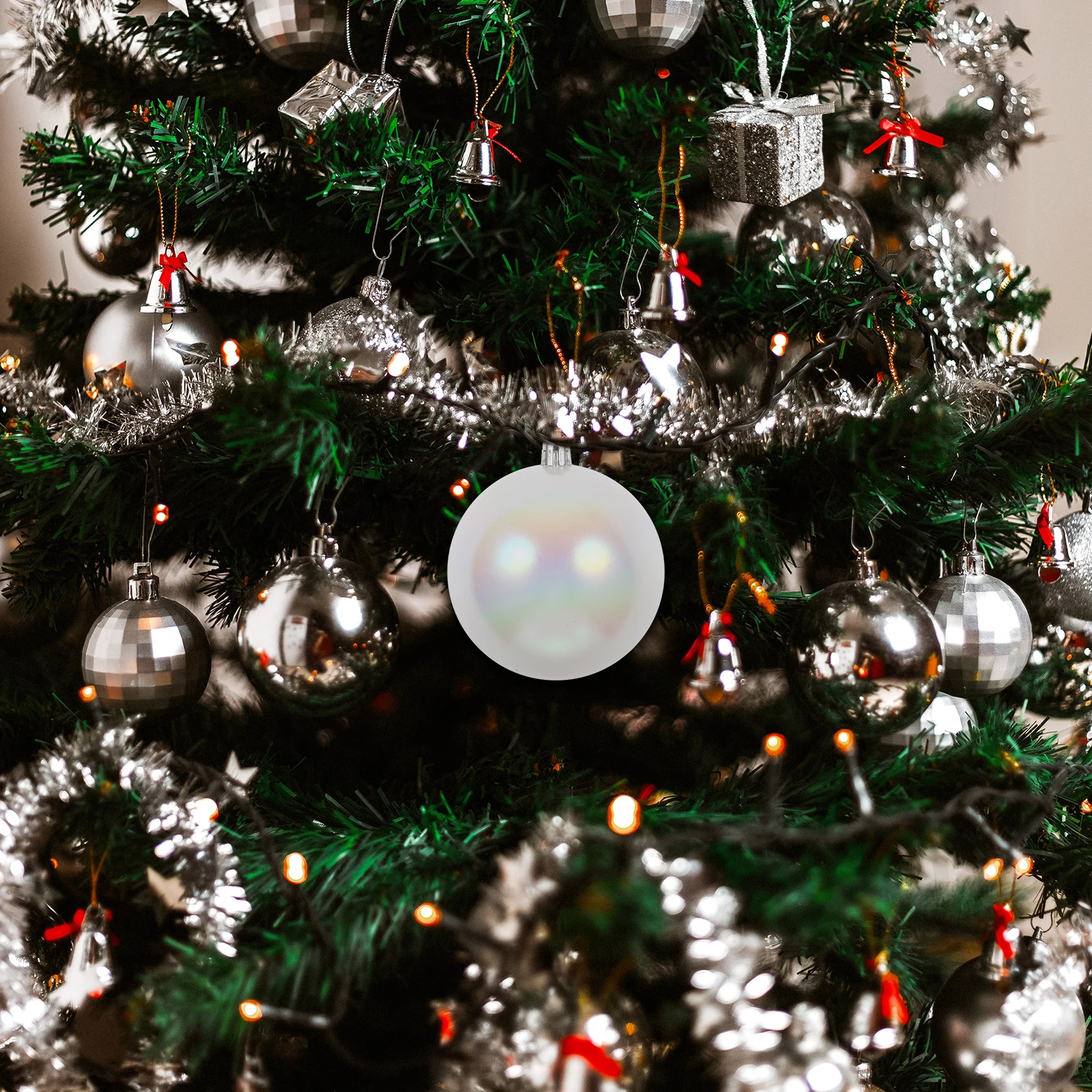 

6 Pcs Christmas Balls Decoration Ornaments Plastic Decorative Pendants