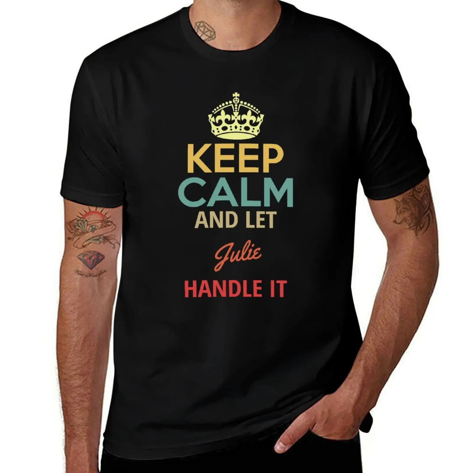 

cotton shirts cotton Calm Handle high t quality for Keep shirts T-Shirt And t It Let Julie man