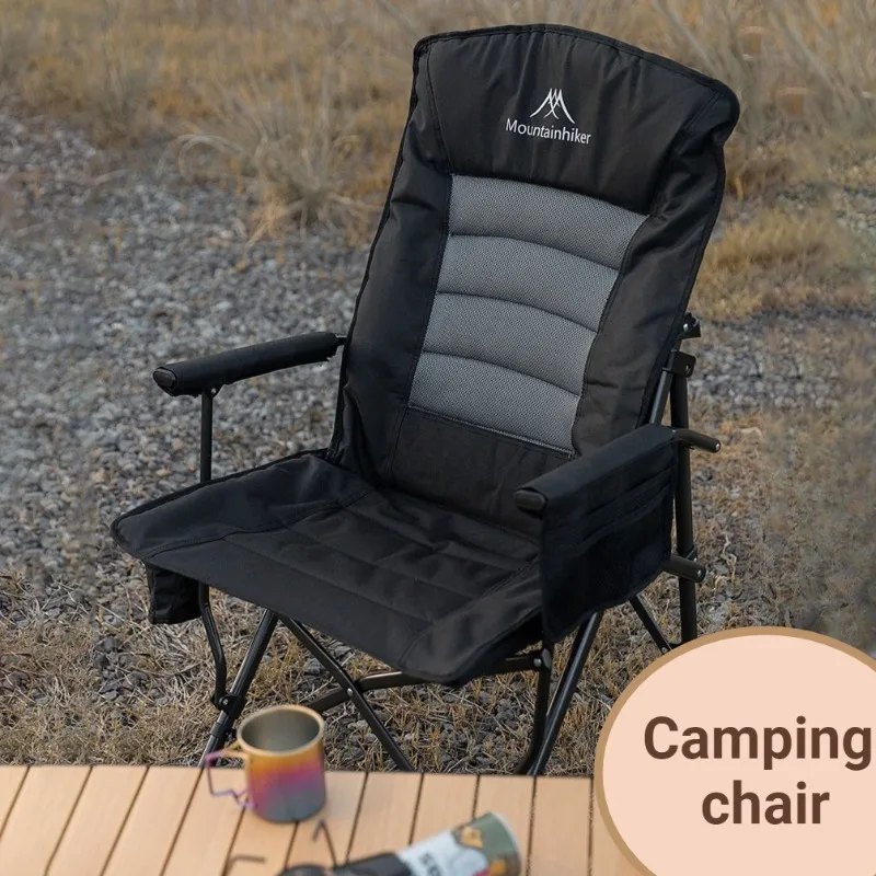 

Outdoor Portable Camping Chair Leisure Stable Beach Fishing Single Backrest Folding Chairs Lunch Break Camping Supplies