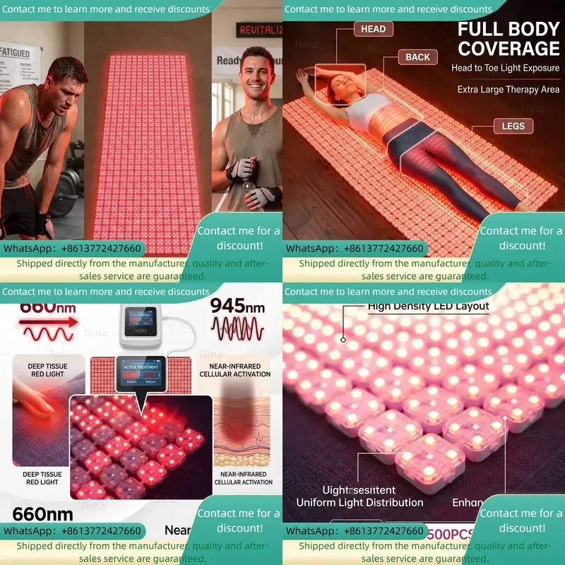 Professional Red Light Therapy Mat for Post Workout Recovery and Muscle Relaxation Therapy