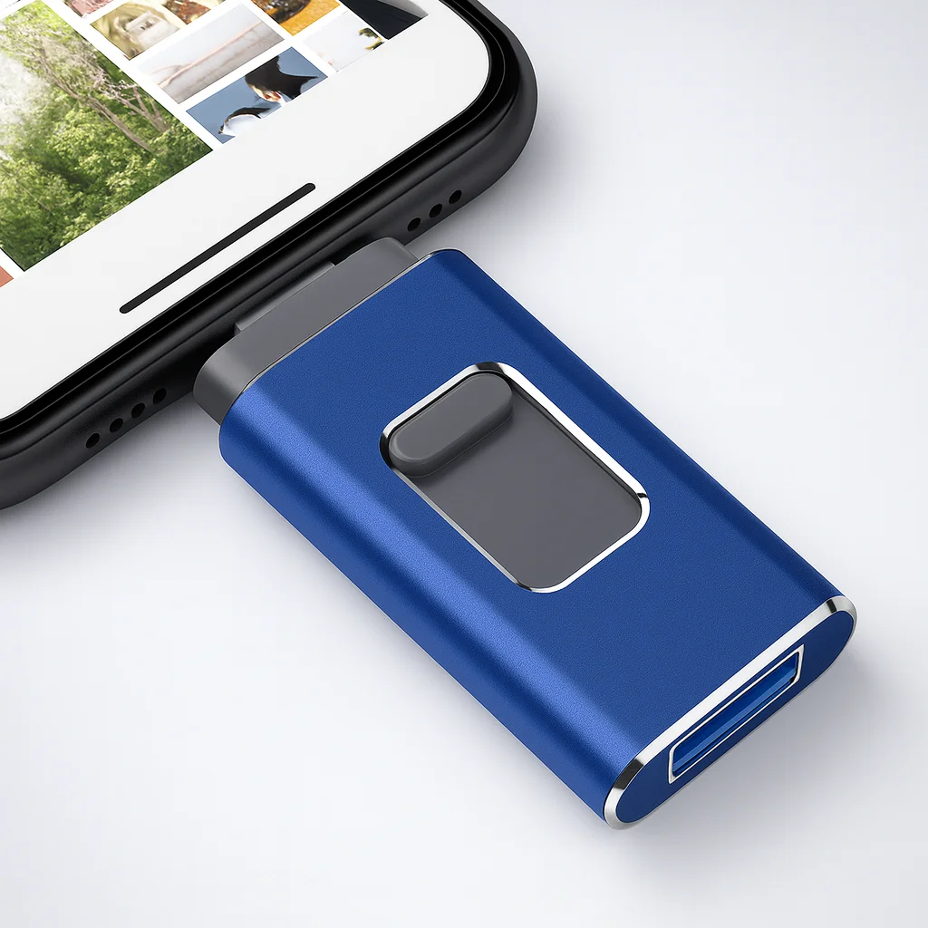 Ultra-Fast USB 3.0 Flash Drive Photo Stick Memory External Data Storage for iPhone - Portable Pen Drive for Data Sharing And Bac