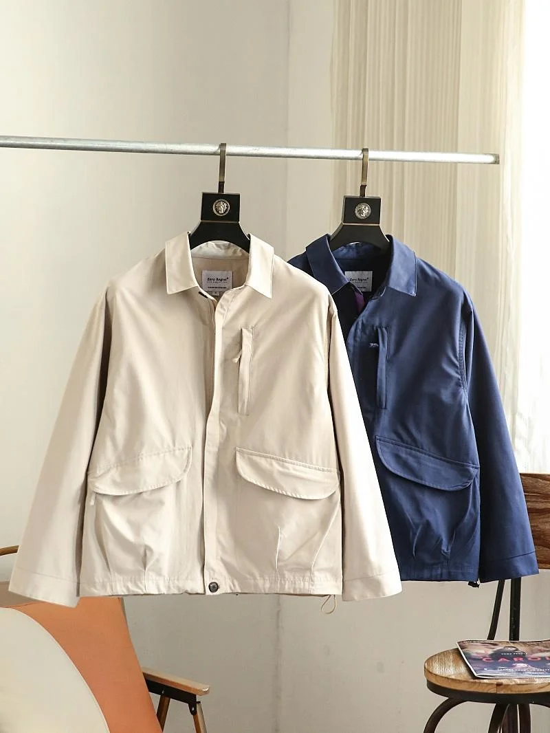 

Autumn New Sle Outdoor Functional Retro Hong Kong Sle Youth Men's Color Casual Versatile Stand Collar Workwear Jaet